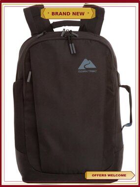 Ozark Trail Adult Polyester Travel Daypack Backpack 34L, Laptop Compartment,